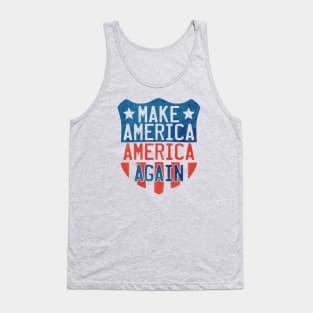 Make America America Again Shield Tank Top